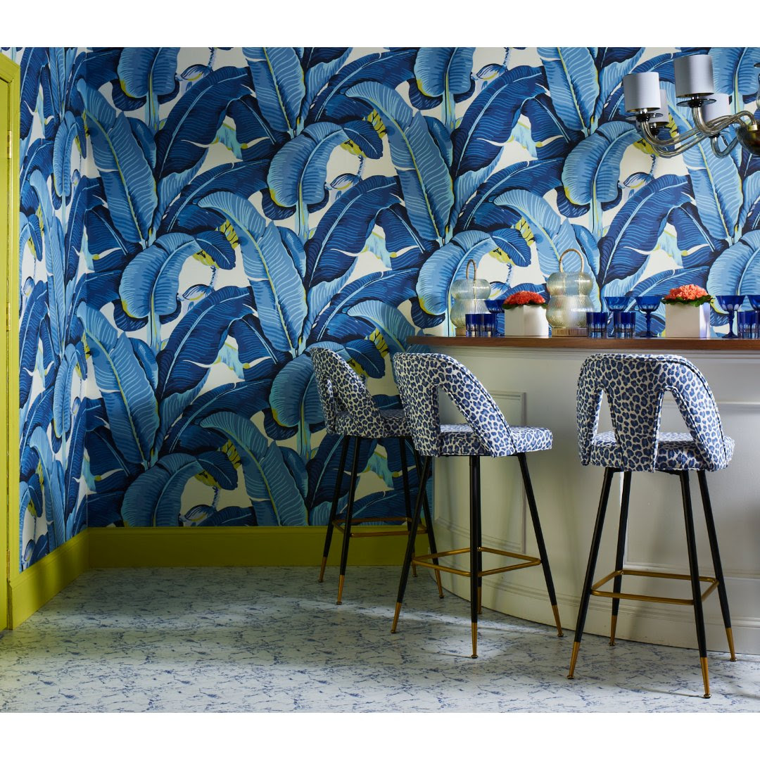 Find paradise in Scalamandré’s newest Hinson Palm wallcoverings