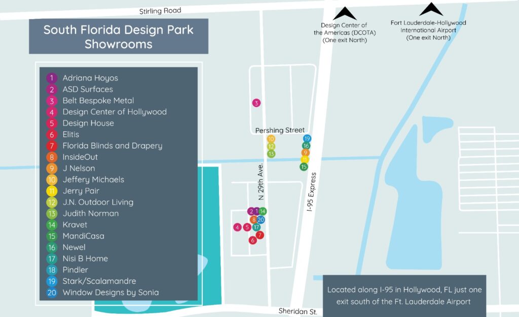South Florida Design Park,Map