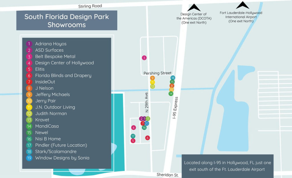 South Florida Design Park - Map