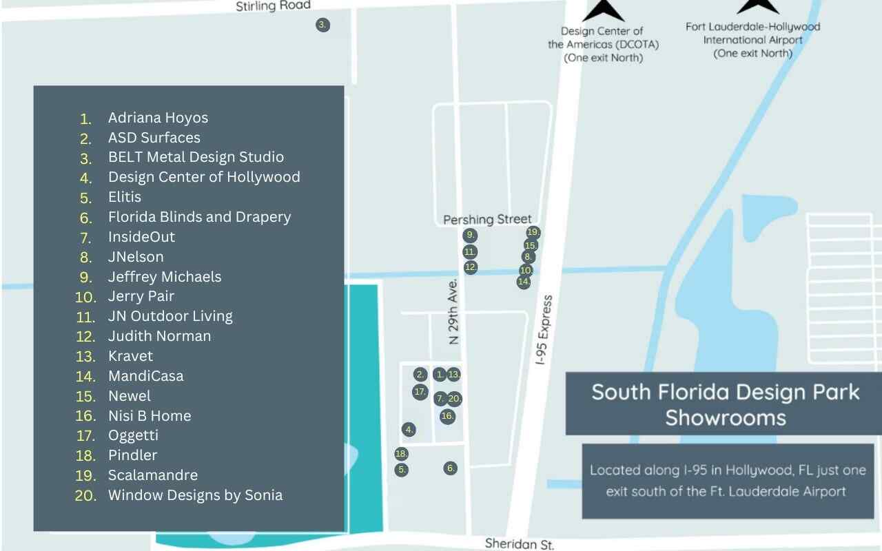 South Florida Design Park - Map