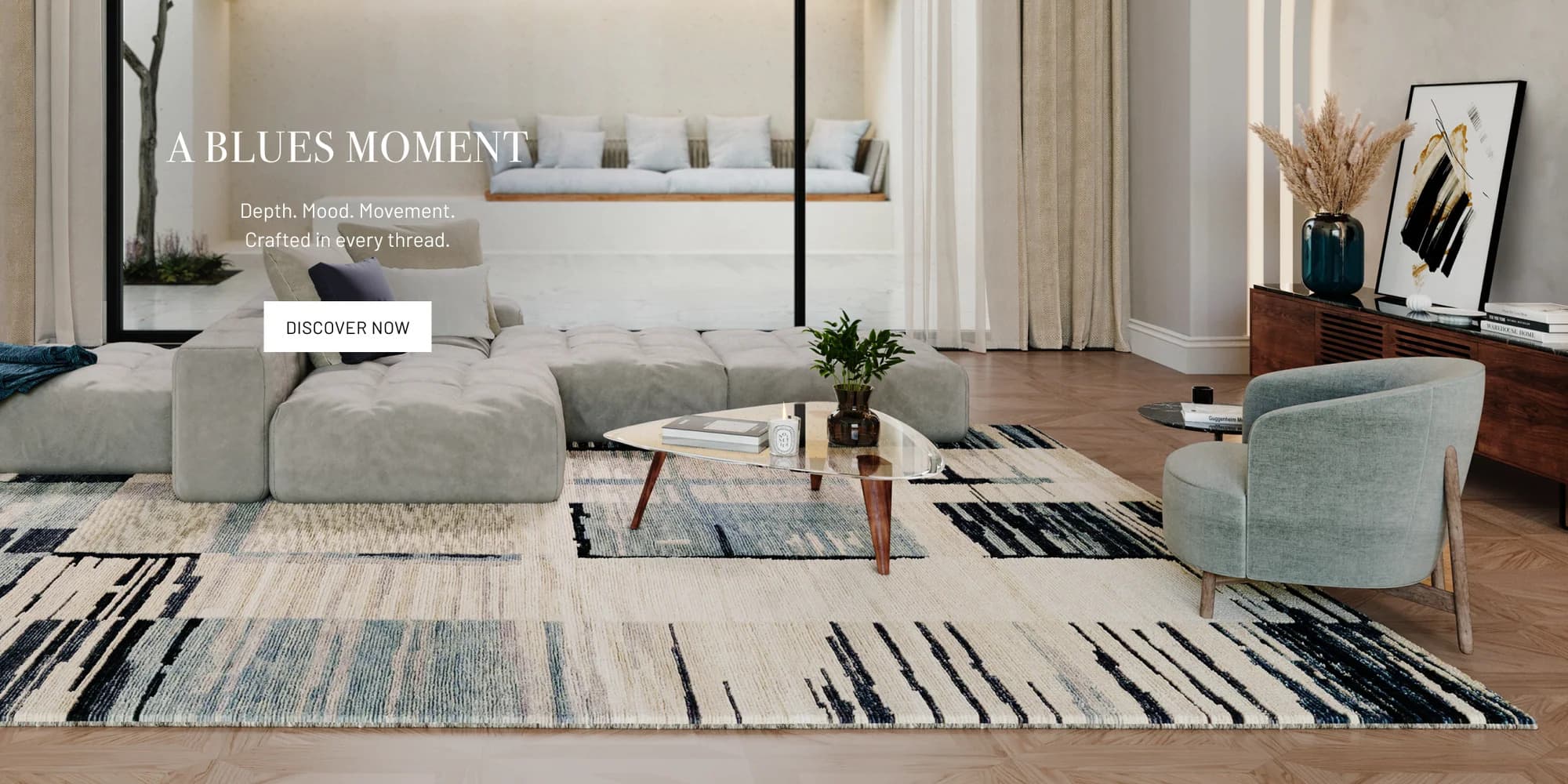 Harlow Periwinkle Homepage Desktop Hero - Stark Carpet - SFDP