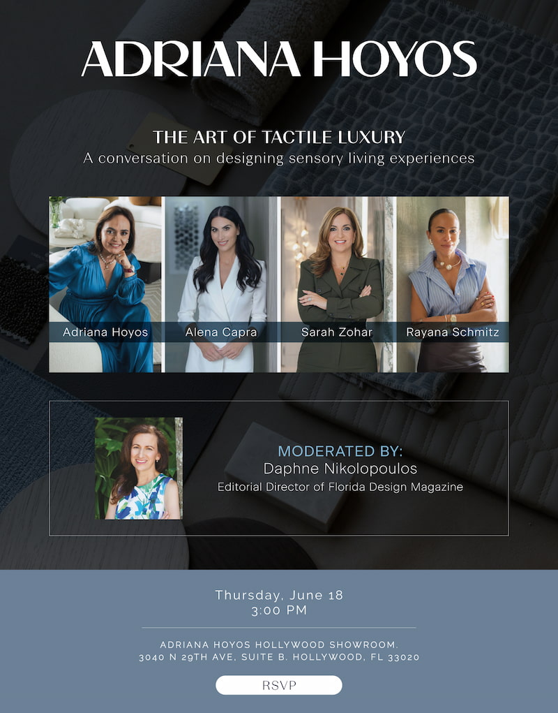 The Art of Tactile Luxury - Adriana Hoyos